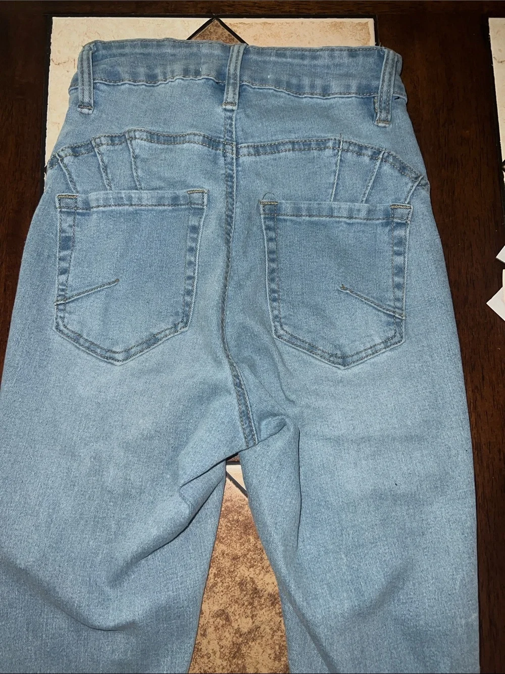 Fashion Nova Light Wash High-Rise Slim Straight Jeans